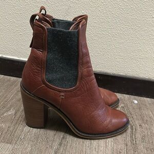 Heeled Leather Boots